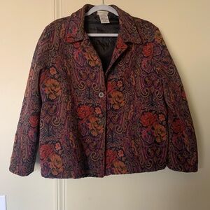 White Stag Multicolor Floral Blazer